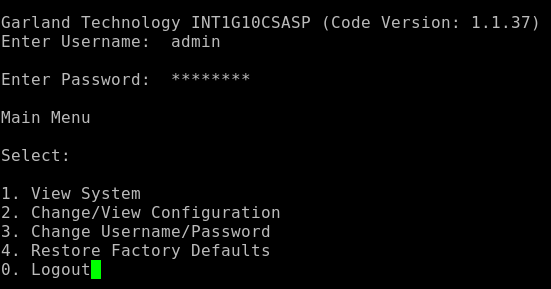 Login Screen
